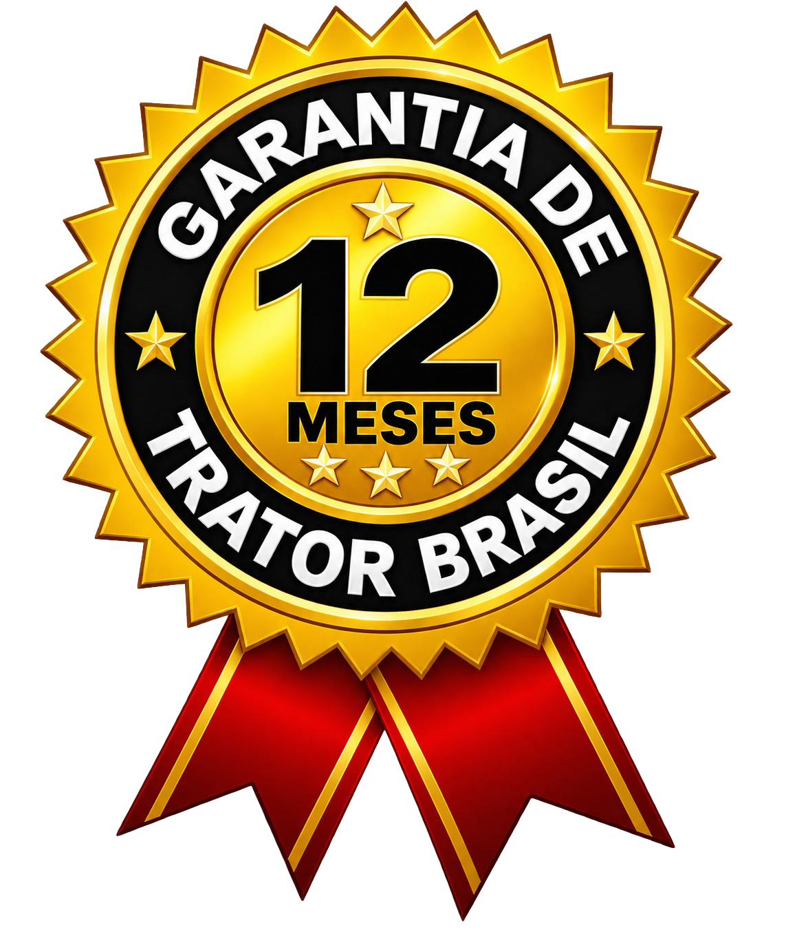 Selo de garantia de 12 meses da Trator Brasil